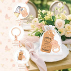 50Pcs Popping Bottle Openers Baby Shower Party Favors for Guests, Rose Gold Bottle Opener Return Gift and Souvenirs with Organza Bags Thank You Cards for Theme Decoration Supplies (Rose Gold) - Image 3