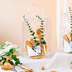55Pcs Baby Shower Prizes for Game Winners 6 Sets Cheese Board Spoon Fork Butter Spreaders Plaid Towel Thank You Card and Gift Bags for Baby Shower Wedding Bridal Shower Favors (Round Shaped) - Image 5
