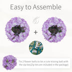 Lilac Flowers Balls for Centerpieces: 11.8in Diam, Set of 10 - Image 6