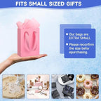 Ethhqu 50 Pack Small Pink Gift Bags with Handles & 100 Tissue Paper - Image 3