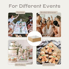 Pack of 5 Bakery Boxes with Window (9.84" x 9.84" x 3.54") - Ideal for Cake, Pies, Donut and Muffins - Natural Brown - Image 6