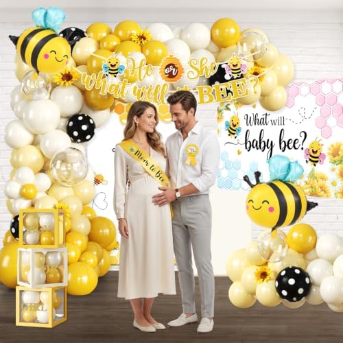 What Will Baby Bee Gender Reveal Decorations,Serves 25 Guests - Image 4