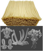 1200 Pcs Long Balloon Animal Making Kit 60 Inch Clear 260 Twisting Balloons for Party Decorations and Crafts by YFLIUBAI