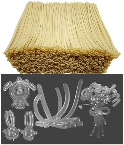 1200 Pcs Long Balloon Animal Making Kit 60 Inch Clear 260 Twisting Balloons for Party Decorations and Crafts by YFLIUBAI