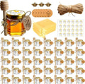 Adabocute Mini Honey Jars - Honey Pot With Honey Dippers, 40 Pack 1.5oz by Adabocute