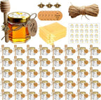 Adabocute Mini Honey Jars - Honey Pot With Honey Dippers, 40 Pack 1.5oz by Adabocute
