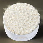 Prifroti 75 Preserved Roses in Suede Box – Luxury Rose Flower Arrangement, Preserved Flowers Gifts for Women, Wife or Mom – Birthday, Anniversary, Valentine’s Day, Mother's Day (White) - Image 6