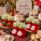 18 PCS Christmas Baby Shower Decorations, Table Decor, Wearable Booties - Image 4