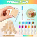 Tatuo 75 Pcs Baby Shower Party Block Games Sign to Decorate,Greenery - Image 3