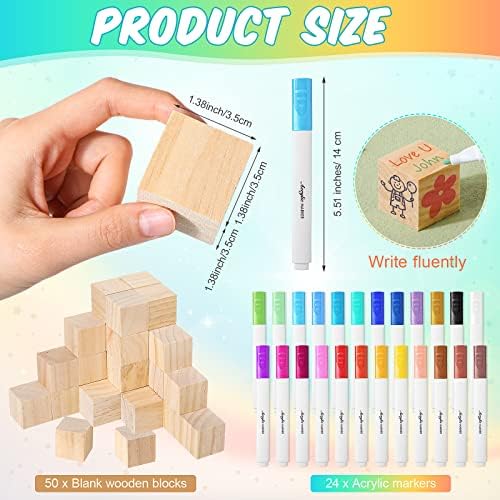 Tatuo 75 Pcs Baby Shower Party Block Games Sign to Decorate,Greenery - Image 3