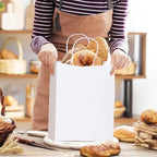 METRONIC Paper Gift Bags 10x5x13 300Pcs White Paper Bags with Handles Bulk - Image 6