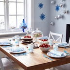 Pickmesh 400 Pcs Blue Winter Onederland Birthday Plates Cups and Napkins - Image 5