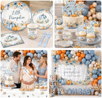 276Pcs Little Pumpkin Baby Shower Decorations for Boy - Image 5