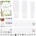Panitay 100 Pcs White Baby Bodysuits Bibs Kit 25 Guests, Dinosaur by Panitay