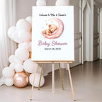 Baby Shower, Sprinkle, Gender Reveal, Bear in Pink Dress with Balloons Guest Sign-in Board, Custom Signature Book Alternative, Custom Keepsake Party Decor. Premium Acrylic Sign, Made in USA. - Image 6