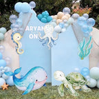Eaasty 5 Pcs Under the Sea Party Decoration, 12-28" Ocean Animal Cutouts - Image 6