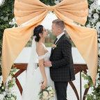 Wavwavw Giant Bow Big Wall Decor, Champagne, Polyester, Weeding - Image 4