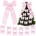 Suncalla 13 Pcs Extra Large Pink Ribbon Bows for Wreath Front Door Decor by Unknown