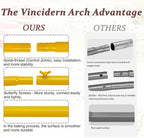 3PCS Arch Backdrop Stand 7.2/6.6/5.9FT Wedding Arches Balloon Arch Stand - Image 5