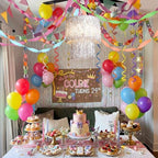 Fancy Princess Birthday Party Decor Garland, Rainbow, Small, 8 Pcs - Image 5
