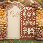 Mindsoft 2 Set Cielito Lindo Arch Cover 7.2ft 6.6ft, Brown Stretchy by Mindsoft