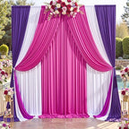 50x12 ft Deep Purple Backdrop Curtains for Weddings, Birthdays and Photos - Image 5