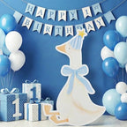 One Silly Goose Birthday Decorations Life Size Cardboard Cutout 35 x 24 Inch, Silly Goose Backdrop Stand Up for 1st Birthday Party, Baby Shower & Duck Farm Animal Birthday Photo Prop (Powder Blue) by Unknown