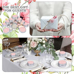 Mtlee 50 Pcs Pink Wedding Thank You Candles Gifts for Guests Baby Shower - Image 5