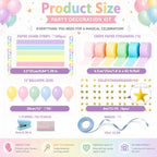 300 Sheets Paper Chain Garland Kit for Party Decorations - Image 2