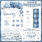 Blue Jean Denim Baby Shower Decorations for Boy - Image 6