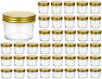 Mini Mason Jars 4 oz, 40 Pack Small Glass Jars with Lids by Encheng