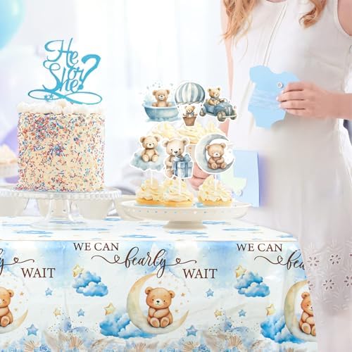 DataMoon We Can Bearly Wait Baby Shower Decorations for Boy - Image 7