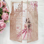 20PCS Laser Cut Wedding Invitations,Wedding Invitation Card Pocket,Quince Invites,Sweet 16 Invitations,Quinceanera Invitations,Laser Cut Invitations For All Occasions by JOACHUUY