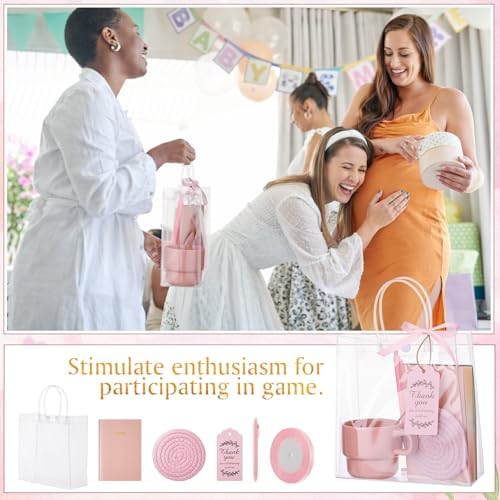 43 Pcs Baby Shower Game Prize for Winner Baby Shower Favor, Pink - Image 4