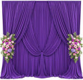 40x15ft Purple Backdrop Curtains for Baby Shower Parties Wrinkle Free Fabric Backdrop Curtain Wedding Photo Drapes Backdrop for Girls Birthday Party Bridal Shower Photography Back Drop 8 Panels 5x15FT by Suppromo