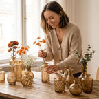 Mini Bud Vases As Wedding Centerpieces for Tables,Clear Bud Vases for Flowers,Small Flower Vases Suitable for Birthday Party,Anniversary,Wedding Reception,Baby Shower (Amber, 24PCS) - Image 6