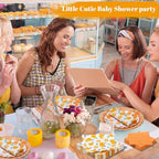 Funnymoom 200 Pcs Orange Citrus Party Decorations Paper Plates Serve 50 - Image 4