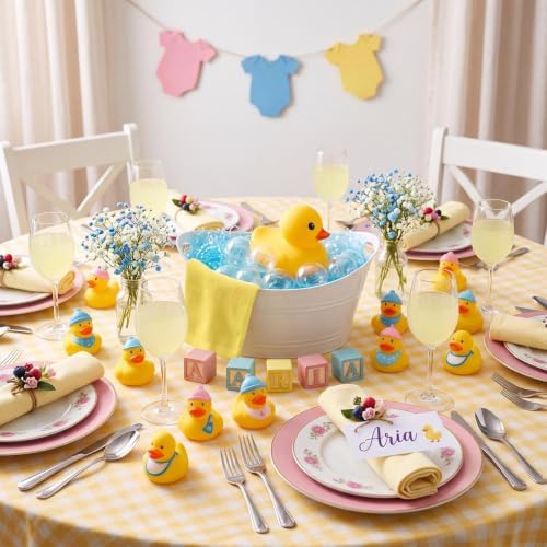 Silipull Yellow Rubber Duck Centerpiece Party Decorations for Baby Shower - Image 3