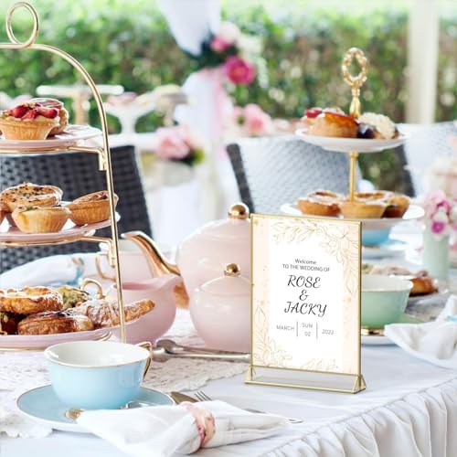 NIUBEE 8.5x11 Acrylic Sign Holder,Picture Frame,Wedding Table Numbers,6pack - Image 6