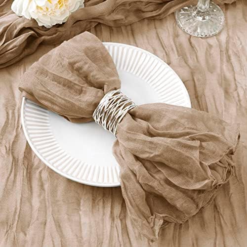 DeZerlor Nude Cheesecloth Napkins Fall Cloth Napkins Set of 50 for Party by DeZerlor