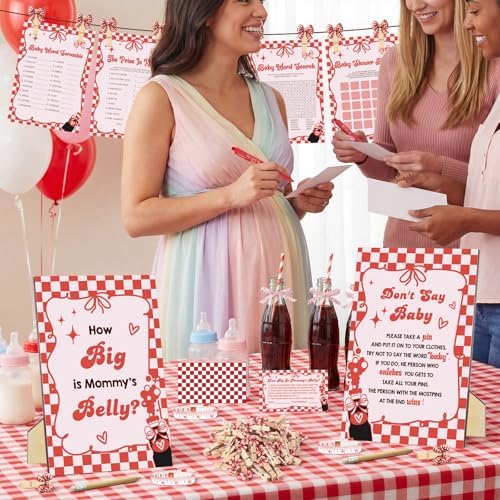 Sabary 428 Pcs She's Ready to Pop Baby Shower Games Set-8 Games - Image 6