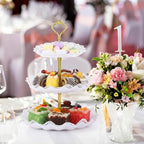 Patelai 8 Pack Plastic 3 Tier Cupcake Stand Holder, White - Image 6