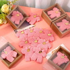 LemonRoad 15 Pcs Baby Shower Favors for Boy or Girl Baby Shower Prizes for Guests Sweater Refrigerator Magnet with Box Coat Hangers Acrylic Feet for Thank You Gifts Gender Reveal Baptism Party(Pink) - Image 4