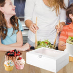 JCD 16 Pcs Cake and Cupcake Combo Bento Boxes with Clear Lid and 8 Cupcake Holes for Vanlentine Wedding Birthday Party Bakery Baking Supplies (1+8/16Pcs) - Image 4