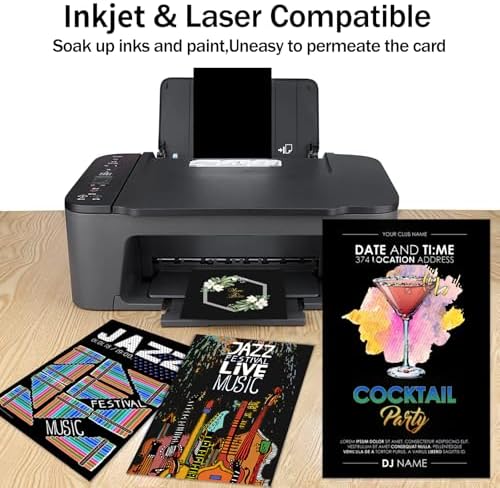 100 Sheets Black Cardstock 11x17 Thick Paper - Image 4