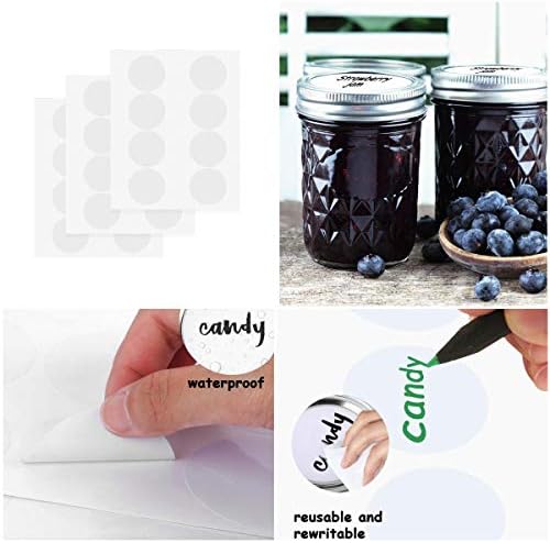 SPANLA Mason Jars 8 oz, 24 Pack Small Canning Jars 8oz Half Pint Glass jars - Image 3