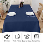 4 Pack Square Table Cloth 70x70 Inch Navy Blue Tablecloth Machine Washable Fabric Polyester Table Cover for Dining, Buffet Parties, Picnic, Events, Weddings and Restaurants（Navy Blue） - Image 6