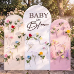 26 Pcs Baby in Bloom Floral Backdrop Arch Baby Shower by Unknown