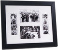 Creative Picture Frames 4X6Event11X14Bk-W Black Event Photo Booth Frame Holds 2-4 By 6 And 2-2 By 6-Inch Photographs With White Collage Mat And Stand by CreativePictureFrames