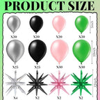 Soulchen 3 Pcs Witch Theme Arch Covers 200 Balloons Pink White 4 5 6 ft - Image 3
